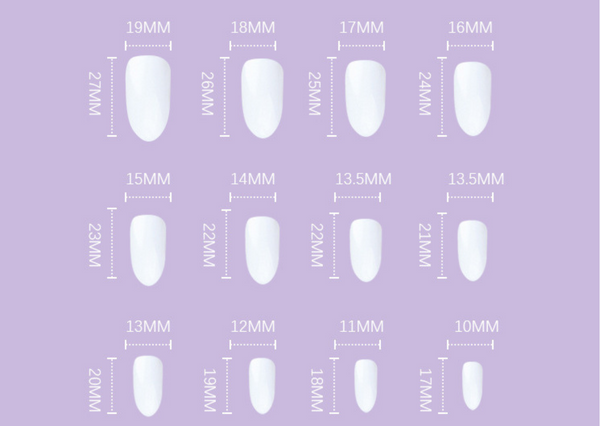 Künstliche selbstklebende Nägel - Smiley