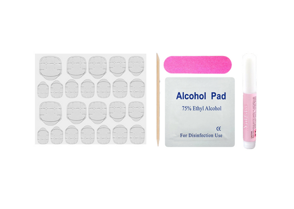 Künstliche selbstklebende Nägel - Smiley