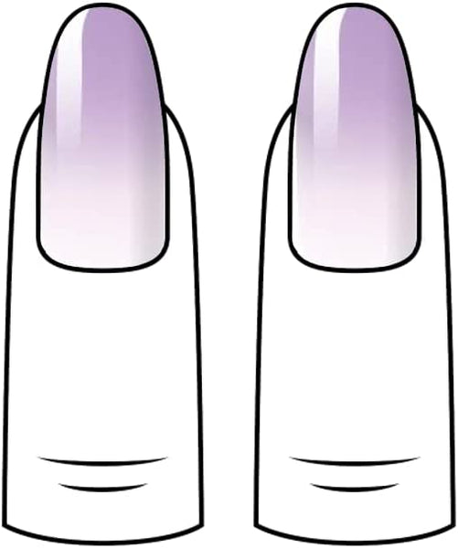 AiN Katy Nagelfolie - Violett ombre- Nail Wraps - 40 ultra-dünne selbstklebend - french nails - fingernagelfolien selbstklebend - nagelsticker selbstklebend - nägel zum aufkleben